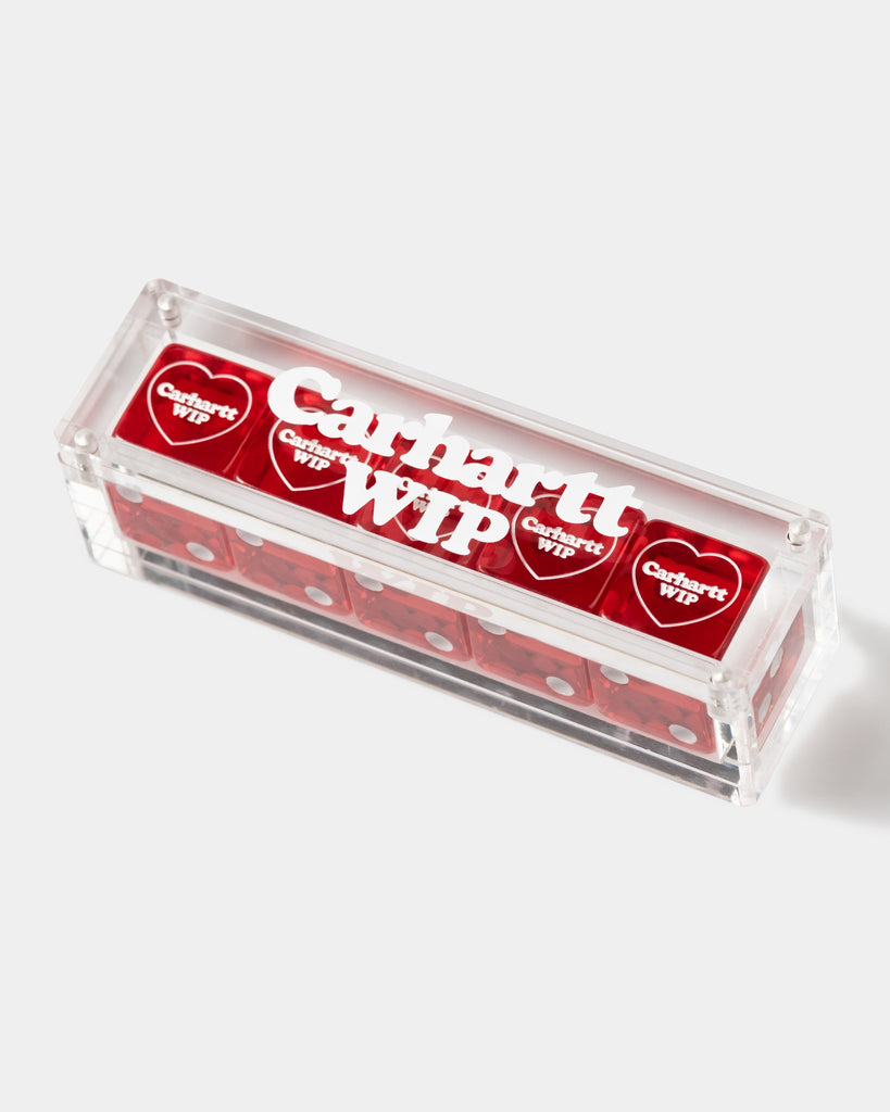 carhartt work in progress Carhartt WIP Heart Dice Set | Scarlet carhartt work in progress Carhartt WIP Heart Dice Set | Scarlet