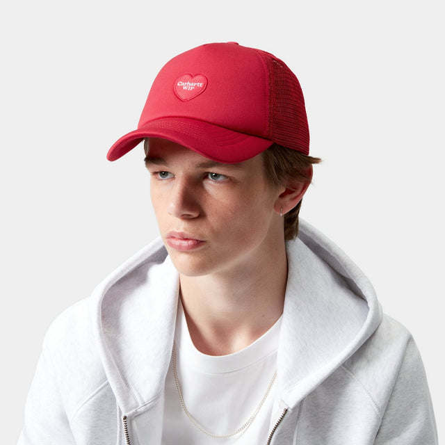 Carhartt Work In Progress Carhartt WIP Heart Patch Trucker Cap | Scarlet