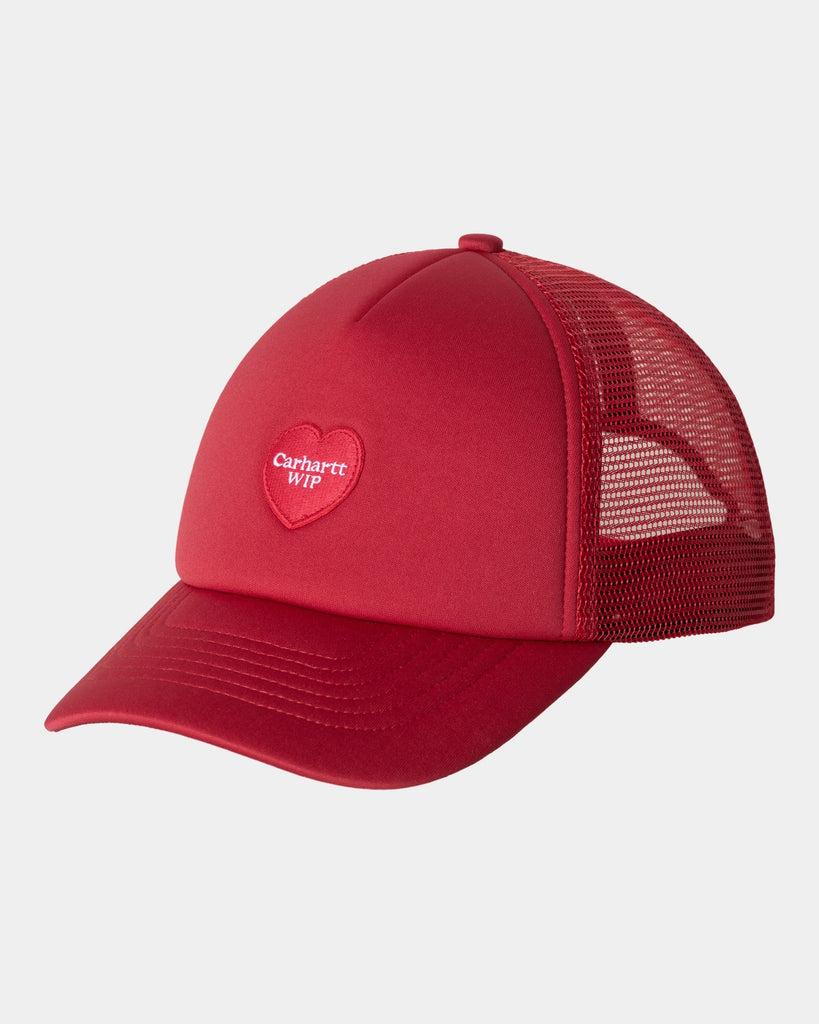 carhartt work in progress Carhartt WIP Heart Patch Trucker Cap | Scarlet