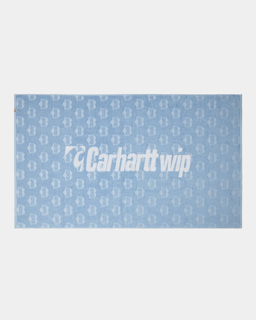 carhartt work in progress Carhartt WIP Heart Train Sport Towel Big | Bluebird / White