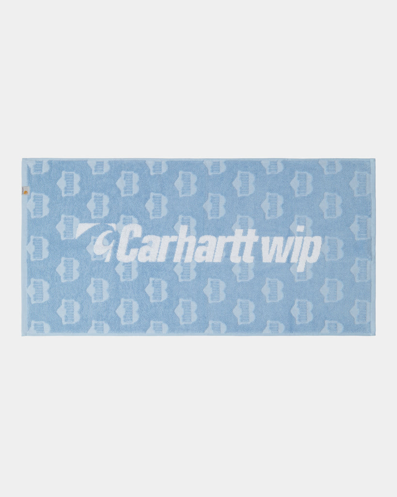 carhartt work in progress Carhartt WIP Heart Train Sport Towel | Bluebird / White