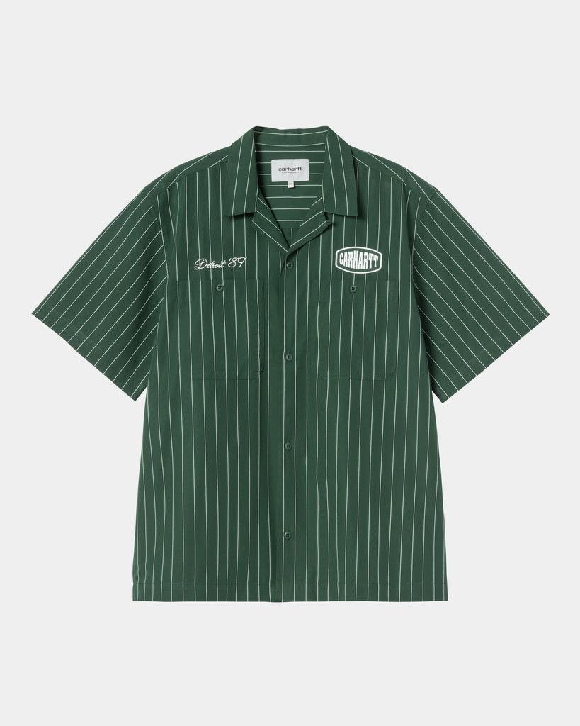 carhartt work in progress Carhartt WIP Hendry Shirt | Conifer / Wax Seaton Stripe