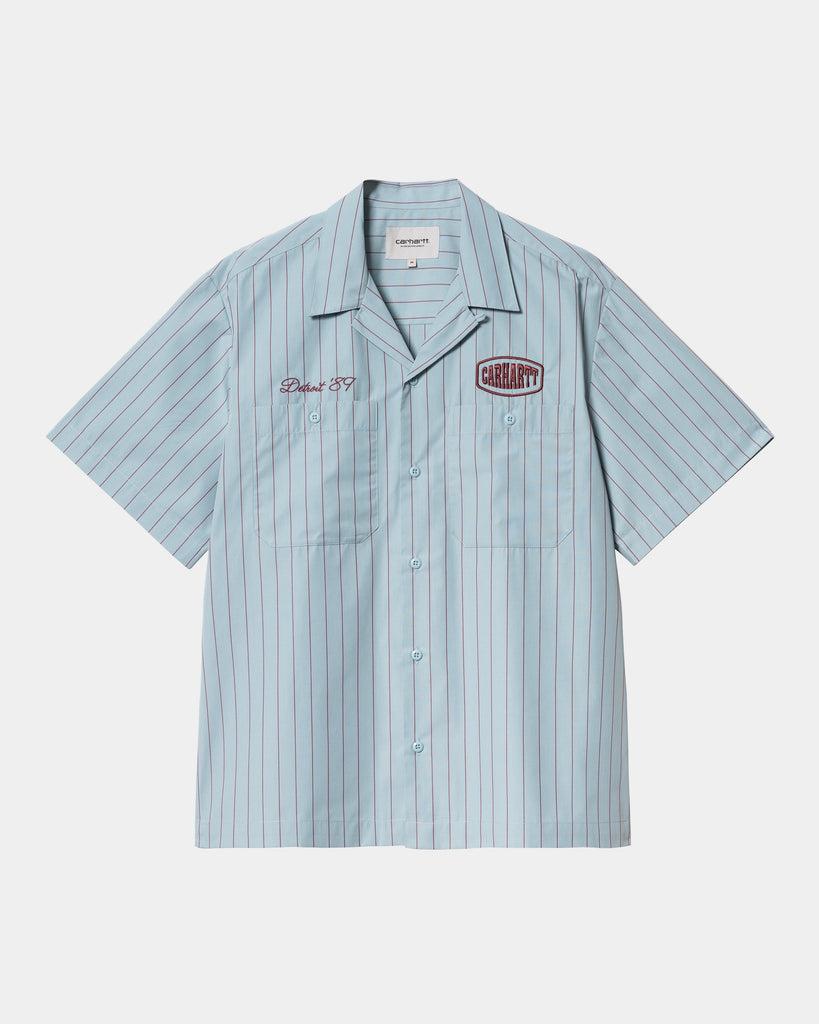 carhartt work in progress Carhartt WIP Hendry Shirt | Frosted Blue / Mulberry Seaton Stripe