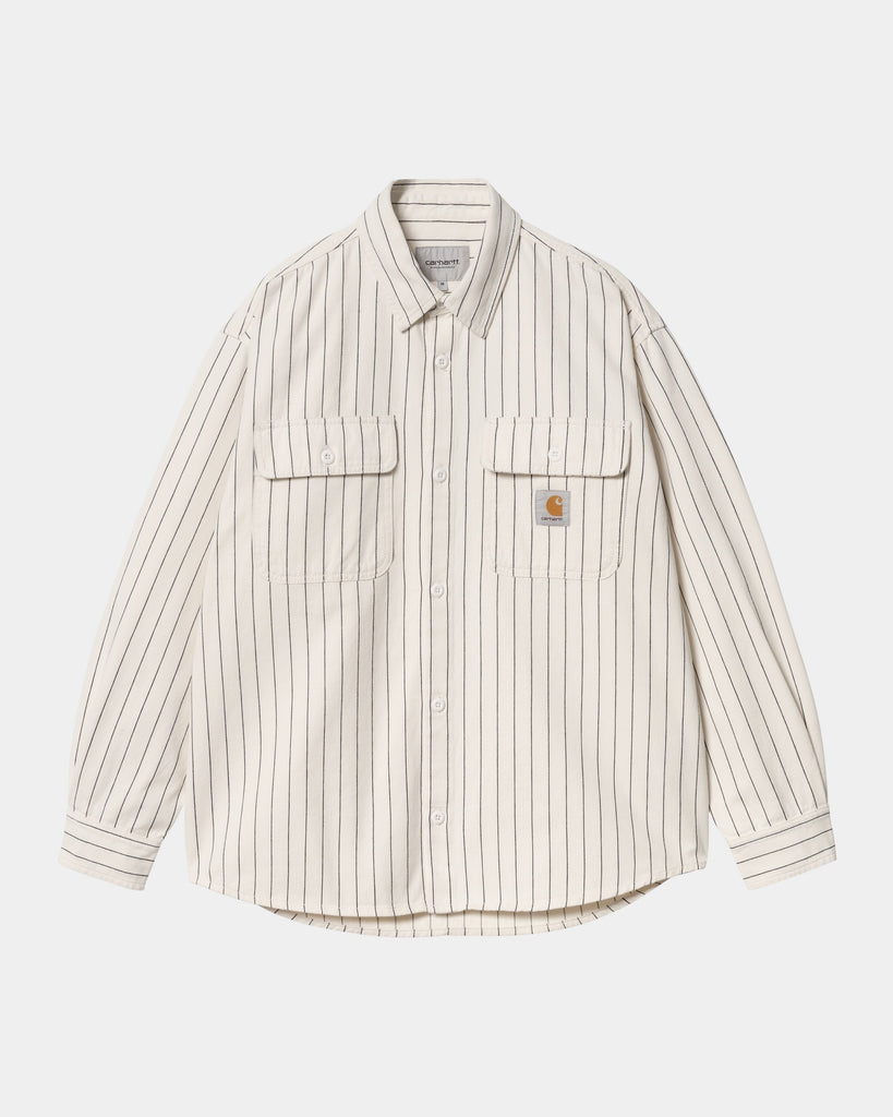carhartt work in progress Carhartt WIP Hendry Shirt Jacket | Wax / Dark Navy Seaton Stripe