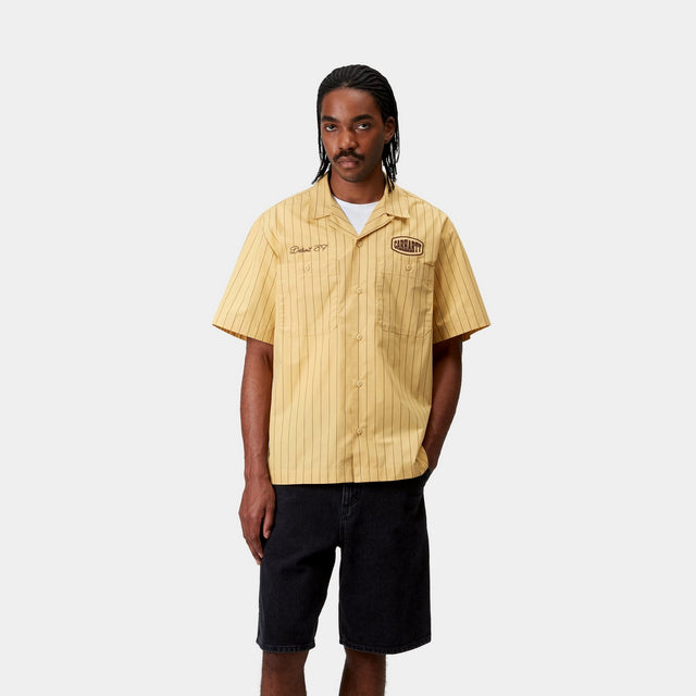 Carhartt Work In Progress Carhartt WIP Hendry Shirt | Straw / Liberica Seaton Stripe