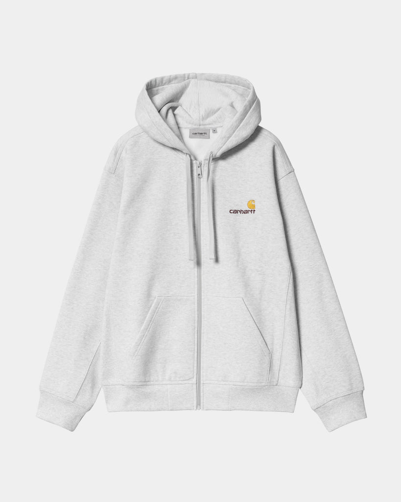 carhartt work in progress Carhartt WIP Hooded American Script Jacket | Ash Heather