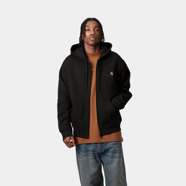 Carhartt Work In Progress Carhartt WIP Hooded American Script Jacket | Black