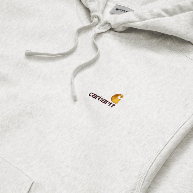 Carhartt Work In Progress Carhartt WIP Hooded American Script Sweatshirt | Ash Heather
