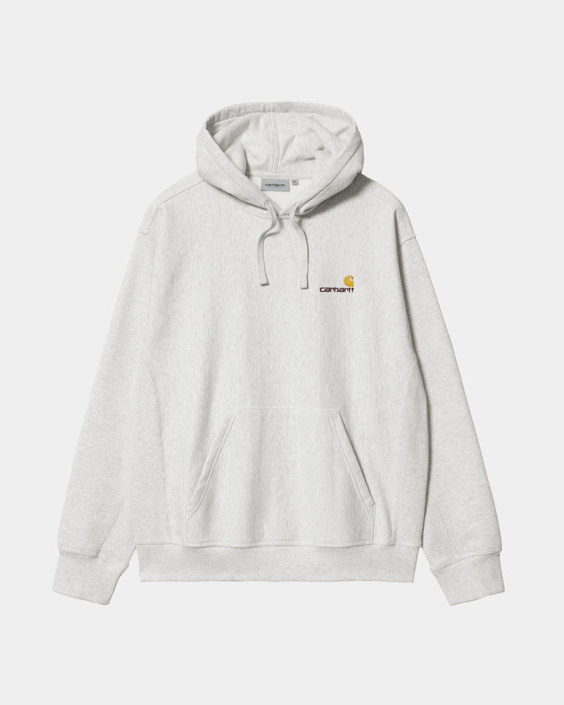 carhartt work in progress Carhartt WIP Hooded American Script Sweatshirt | Ash Heather