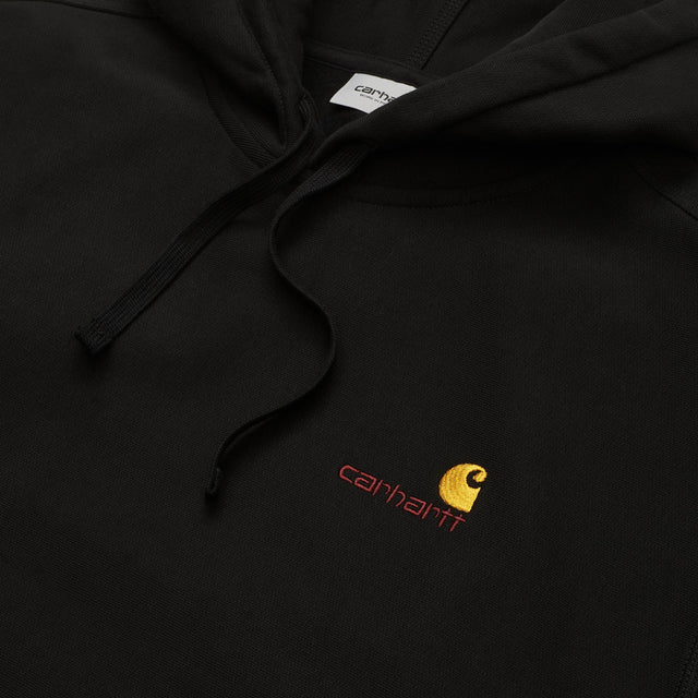 Carhartt Work In Progress Carhartt WIP Hooded American Script Sweatshirt | Black