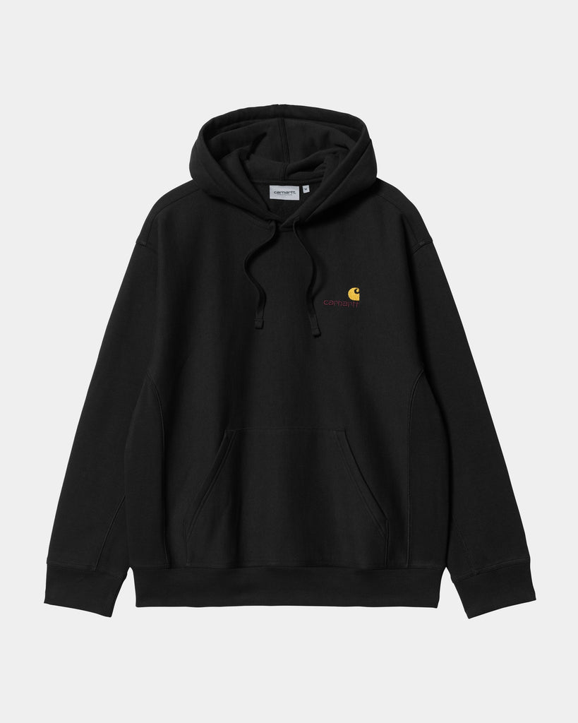 carhartt work in progress Carhartt WIP Hooded American Script Sweatshirt | Black