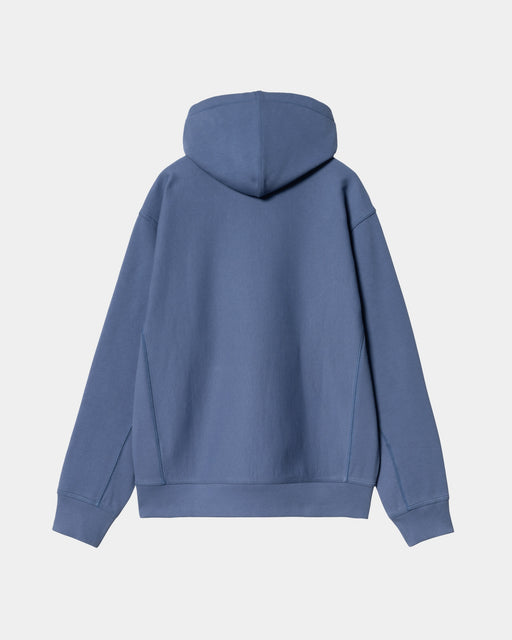 Carhartt Work In Progress Carhartt WIP Hooded American Script Sweatshirt | Blue Iris