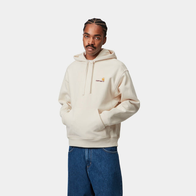 Carhartt Work In Progress Carhartt WIP Hooded American Script Sweatshirt | Natural
