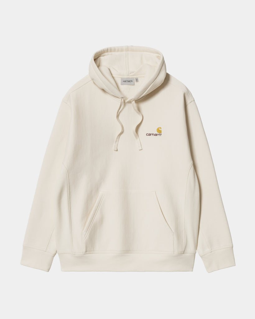 carhartt work in progress Carhartt WIP Hooded American Script Sweatshirt | Natural
