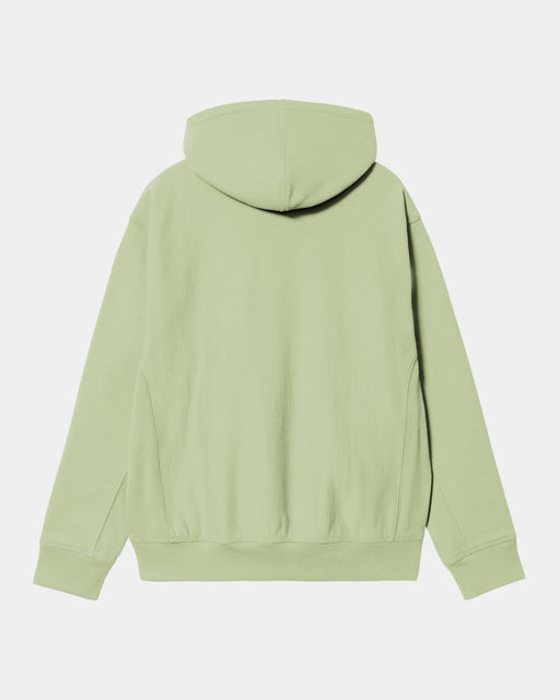 Carhartt Work In Progress Carhartt WIP Hooded American Script Sweatshirt | Pale Olive