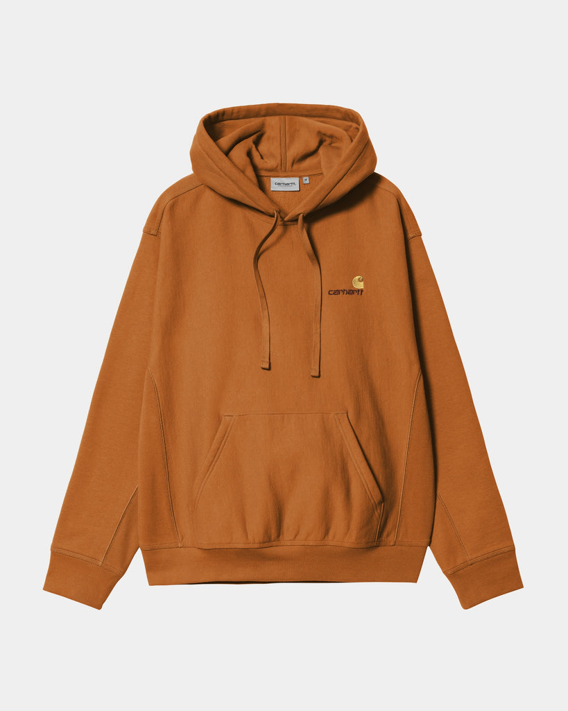 carhartt work in progress Carhartt WIP Hooded American Script Sweatshirt | Sienna