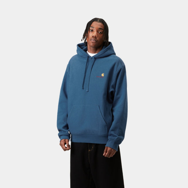 Carhartt Work In Progress Carhartt WIP Hooded American Script Sweatshirt | Sodalite
