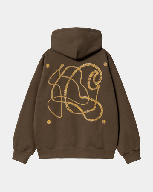 Carhartt Work In Progress Carhartt WIP Hooded Charm Link Sweatshirt | Liberica / Gold (stone Washed)