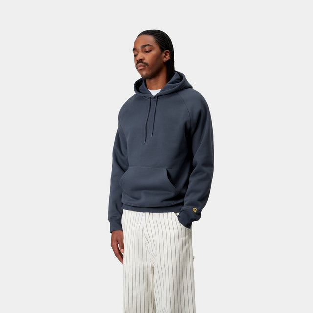 Carhartt Work In Progress Carhartt WIP Hooded Chase Sweatshirt | Dusky Blue