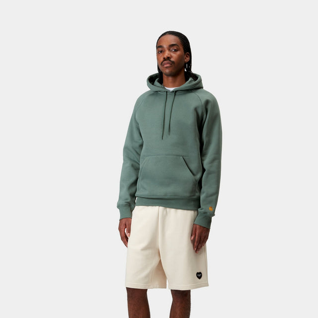 Carhartt Work In Progress Carhartt WIP Hooded Chase Sweatshirt | Silver Pine