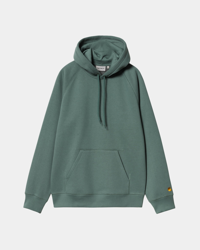 carhartt work in progress Carhartt WIP Hooded Chase Sweatshirt | Silver Pine