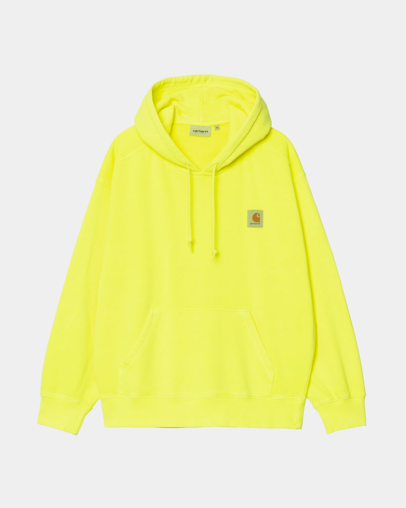 carhartt work in progress Carhartt WIP Hooded Industry Sweatshirt | Lumo Yellow (garment dyed)