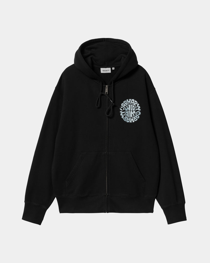 carhartt work in progress Carhartt WIP Hooded Jazzy Sweat Jacket | Black / Air Sky