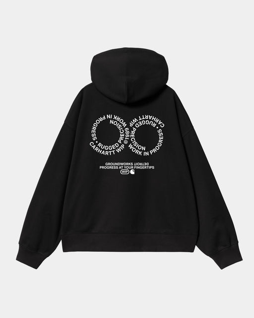 Carhartt Work In Progress Carhartt WIP Hooded Rotation Sweatshirt | Black / White