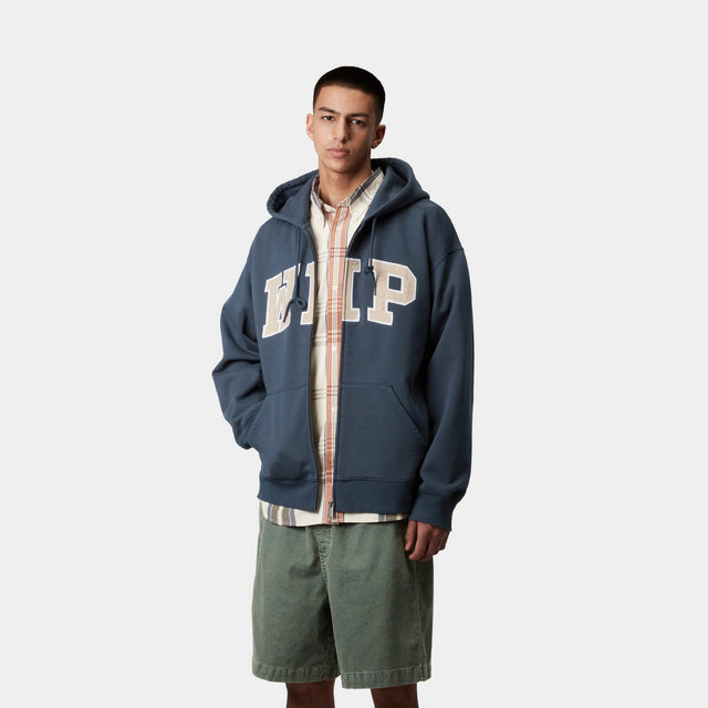 Carhartt Work In Progress Carhartt WIP Hooded WIP Sweat Jacket | Dusky Blue (stone Washed)