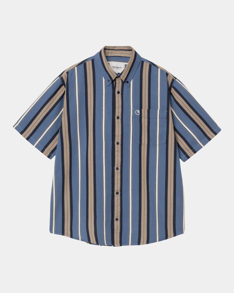 carhartt work in progress Carhartt WIP Jarrell Stripe Shirt | Blue Iris / Wax