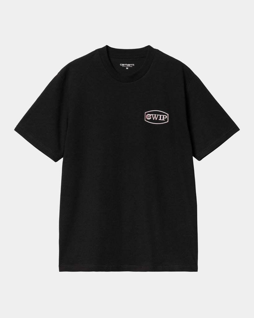 carhartt work in progress Carhartt WIP Lay Up T-Shirt | Black / Air Pink
