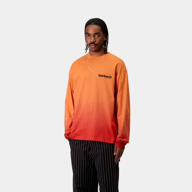 Carhartt Work In Progress Carhartt WIP Light Work Long Sleeve T-Shirt | Pumpkin / Cherry