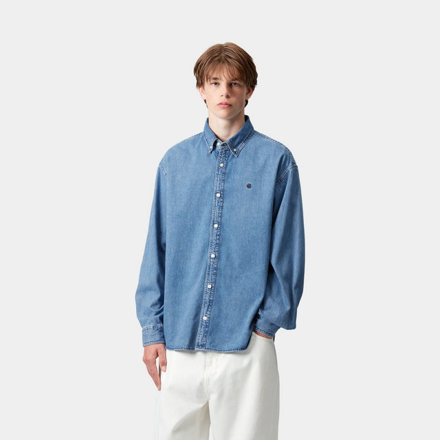 Carhartt Work In Progress Carhartt WIP Lucas Shirt | Blue (stone Washed)