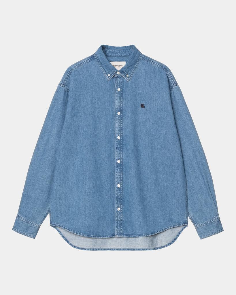 carhartt work in progress Carhartt WIP Lucas Shirt | Blue (stone washed)