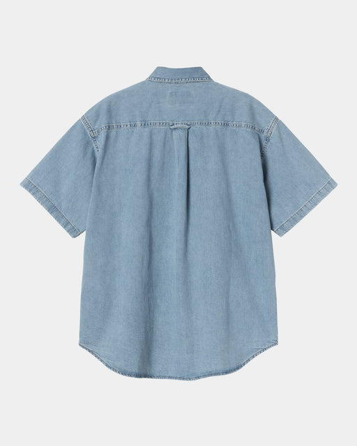 Carhartt Work In Progress Carhartt WIP Lucas Short Sleeve Shirt | Blue (bleached)