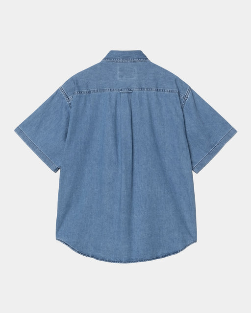 Carhartt Work In Progress Carhartt WIP Lucas Short Sleeve Shirt | Blue (stone Washed)
