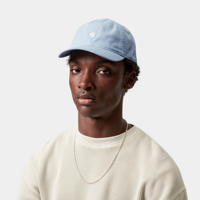 Carhartt Work In Progress Carhartt WIP Madison Logo Cap | Blue Fog / White