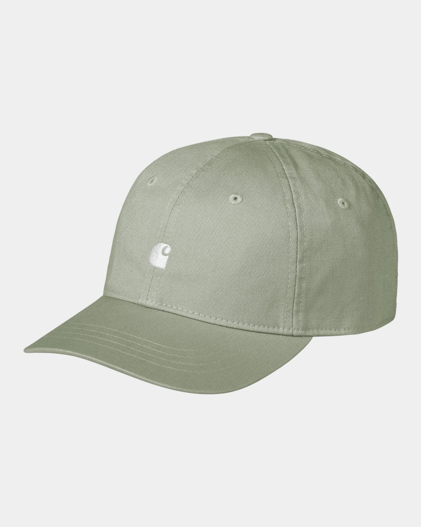 carhartt work in progress Carhartt WIP Madison Logo Cap | Pale Olive / White