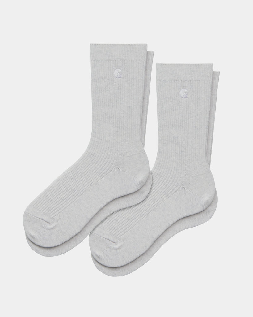 carhartt work in progress Carhartt WIP Madison Pack Socks | Ash Heather / White