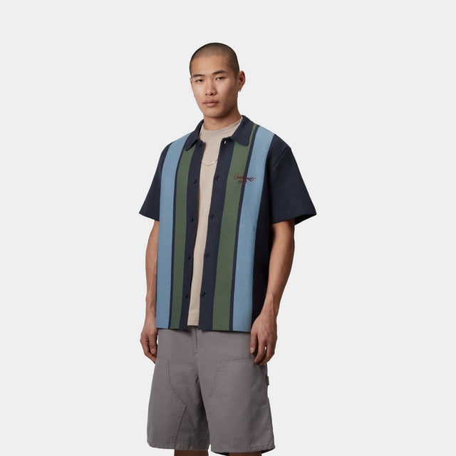 Carhartt Work In Progress Carhartt WIP Memory Knit Shirt | Ink Percy Stripe