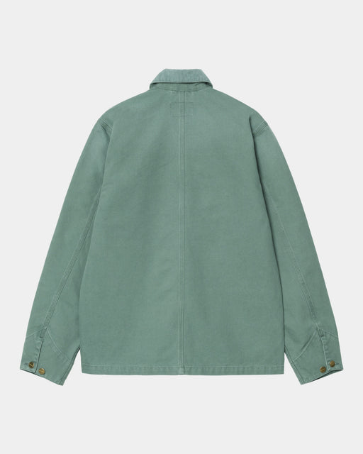 Carhartt Work In Progress Carhartt WIP Michigan Coat (Spring) - Stone Canvas | Silver Pine / Silver Pine