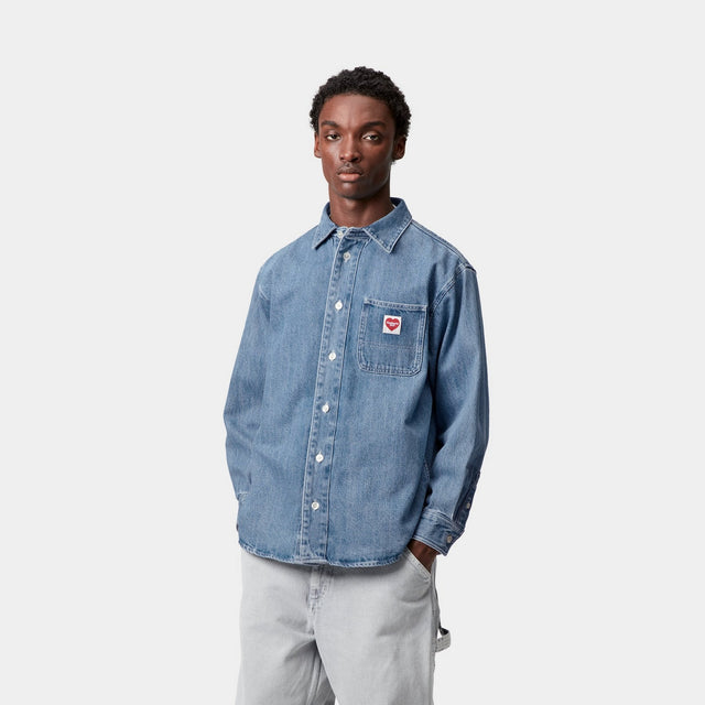 Carhartt Work In Progress Carhartt WIP Nash Shirt | Blue (stone Washed)