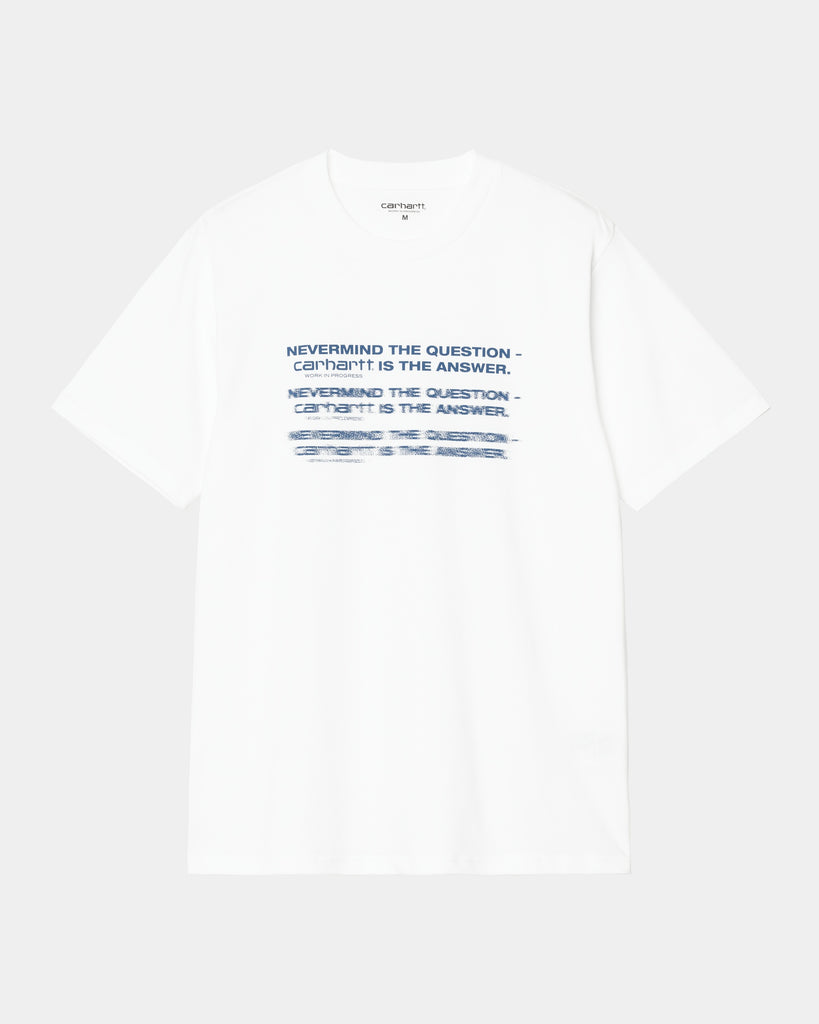 carhartt work in progress Carhartt WIP Nevermind T-Shirt | White / Sodalite