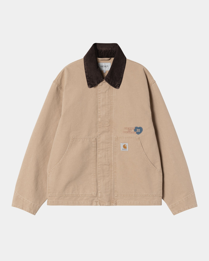 carhartt work in progress Carhartt WIP OG Arcan Graphic Jacket | Dusty Hamilton Brown / Tobacco (heavy stone wash)