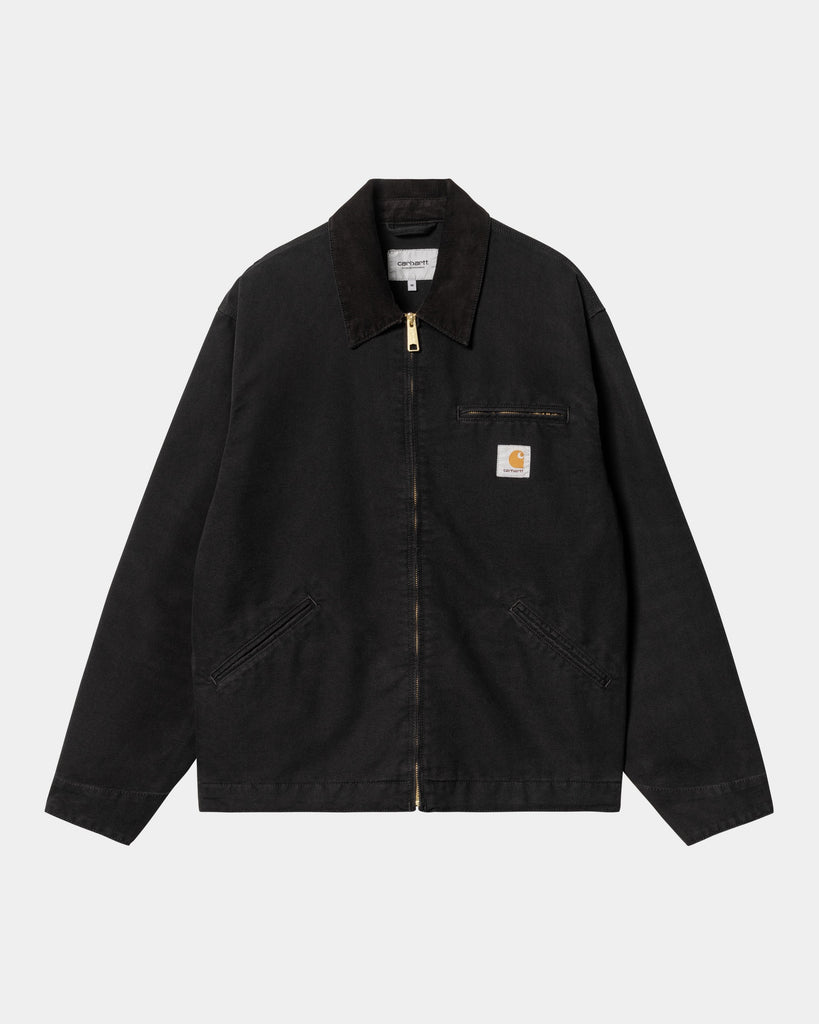 carhartt work in progress Carhartt WIP OG Detroit Jacket (Spring) | Black / Black (aged canvas)