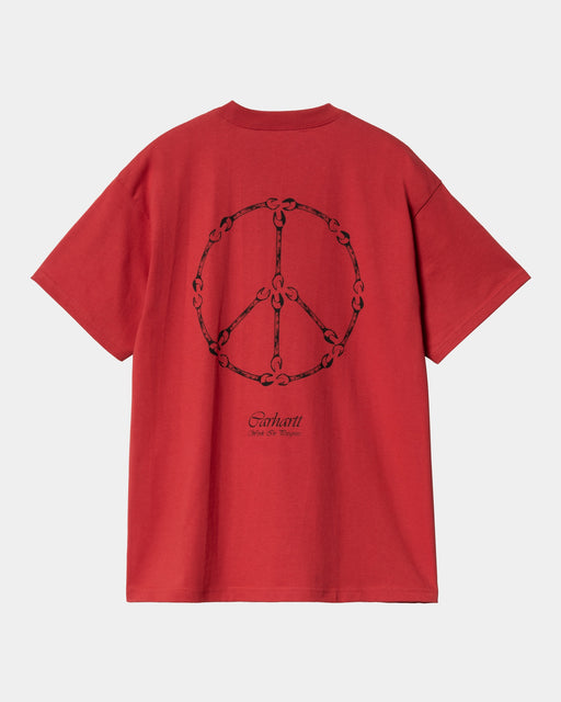 Carhartt Work In Progress Carhartt WIP Peace And Work T-Shirt | Cherry / Black