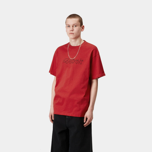 Carhartt Work In Progress Carhartt WIP Peace And Work T-Shirt | Cherry / Black