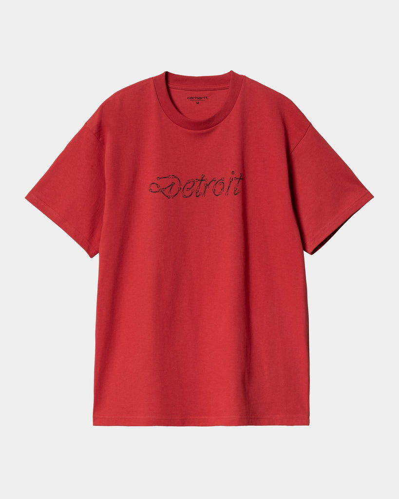 carhartt work in progress Carhartt WIP Peace And Work T-Shirt | Cherry / Black