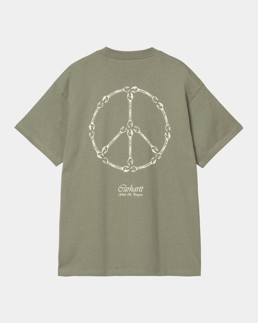Carhartt Work In Progress Carhartt WIP Peace And Work T-Shirt | Dollar Green / Natural