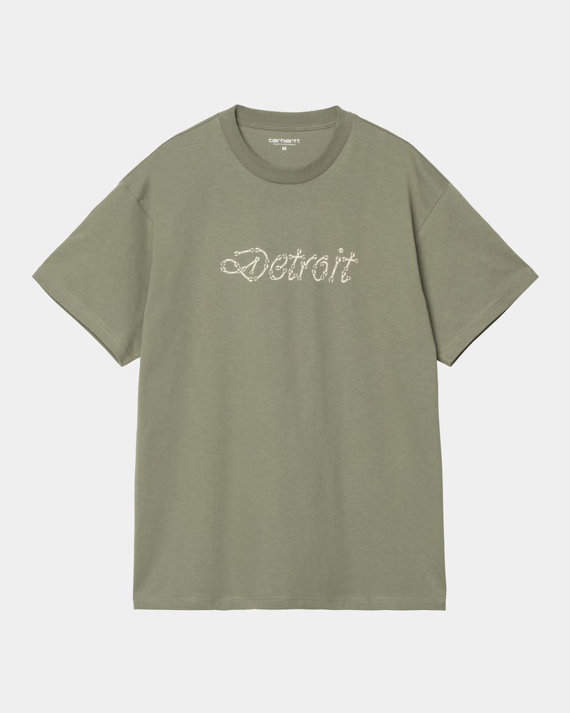 carhartt work in progress Carhartt WIP Peace And Work T-Shirt | Dollar Green / Natural